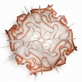 Лофт светильник потолочный Wavsea 9088C-1S orange LOFT IT