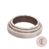 Рамка на бревно D300 мм. 1 местная, восьмерка, дуб выбеленный с коричневой патиной НО31ВДК300 Salvador