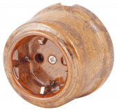 Ретро розетка с заземляющим контактом, Мон шери, 080-583 (KM) SUN-LUMEN