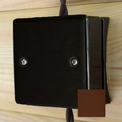 Корпус распределительной коробки ретро темно-коричневый, N011.03.03 DerevFarfor, серия МонолитБлокхаус