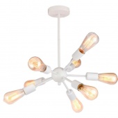 Люстра потолочная в стиле лофт Kenner, белый, LSP-8269 Lussole