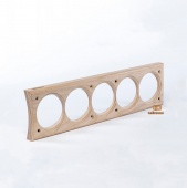 Пятерная накладка на бревно D200 мм., встраиваемая, ясень, V5-200 naBrevno