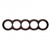 Рамка 5 местная, восьмерка, венге О35ВГ Salvador