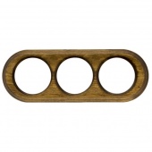 Рамка 3 местная, овал, состаренное дерево О13СТ Salvador