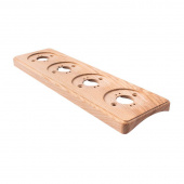 Накладка на бревно 220 мм. 4 местная, ясень натуральный, ОМРкв4-220 DecoWood