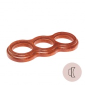 Рамка на бревно D240 мм. 3 местная, восьмерка, вишня НО33ВШ240 Salvador