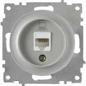 Розетка компьютерная 1xRJ45 кат.5e, серая, 1E20701302 Ruwel