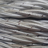 Ретро кабель витой ГОСТ 3*1.5, серебристый, FRRTX-03X1.50ARG Salcavi Industrie