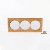 Тройная накладка на бревно D280 мм., встраиваемая, дуб, V3-280-D naBrevno