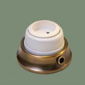 Ретро розетка б/з, серия Людвиг белый, механизм: белый G26-8 Romatti