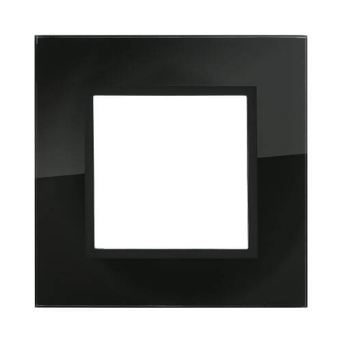 Дизайнерская рамка 1 местная, темное стекло, 854110 LK Studio, серия LK45