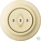 Ретро выключатель ваниль глянцевая PNFLG1 Katy Paty одноклавишный