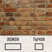 Лофт плитка для английской перевязки (элементы ложок и тычок) RLLTA Royal Loft из старинного кирпича