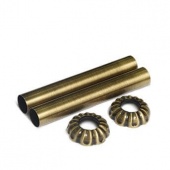 Декоративные трубки и крышки для ретро радиатора 1/2" бронза 0497-1500Z160 S.R.Rubinetterie