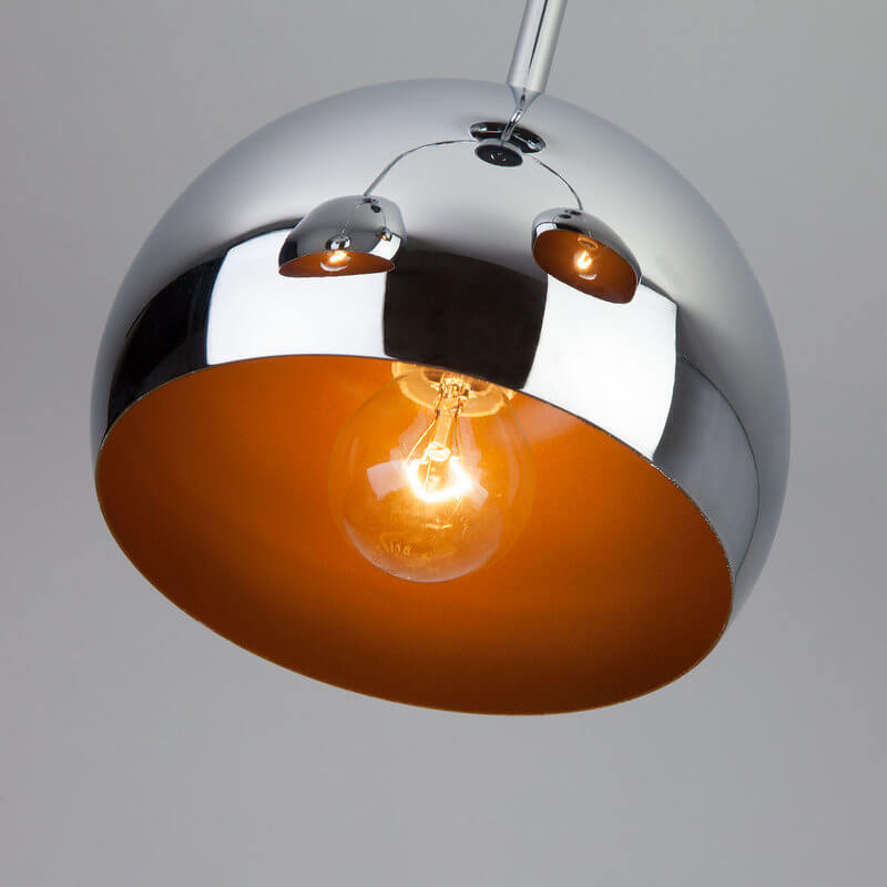 Подвесной светильник в стиле лофт Solario 70067/3 хром ЕВРОСВЕТ