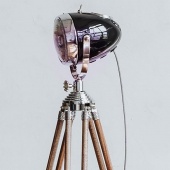 Мото-торшер, регулируемая высота 85-160 см., RoadMaster Black Vstileretro