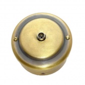 Ретро розетка телевизионная латунь умбра, 41BR1 Petrucci