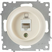Розетка компьютерная 1xRJ45 кат.5e, бежевая, 1E20701301 Ruwel