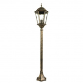 Ретро столб уличный Genova, черный, золотистый, A1206PA-1BN Arte Lamp