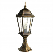 Ретро светильник уличный наземный Genova, черный, золотистый, A1204FN-1BN Arte Lamp