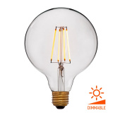 Ретро лампа светодиодная G125 2C4+, E27, прозрачная, 056-809 Sun Lumen