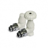 Ретро клапаны угловые для радиаторов Old Style 1/2" белый K337-1500VC0A S.R.Rubinetterie