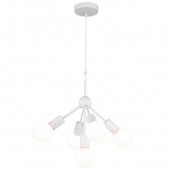 Люстра подвесная в стиле лофт Kenner, белый, LSP-8268 Lussole
