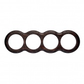 Рамка 4 местная восьмерка венге О34ВГ Salvador