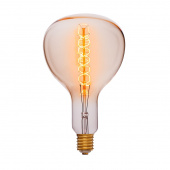 Ретро лампа накаливания R180 F5, E40, золотая, 052-153 Sun Lumen