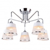 Люстра потолочная в стиле лофт, хром, LSP-8095 Lussole