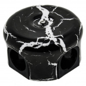 Распределительная коробка большая D90 черный камень 33528 (KM) Lindas