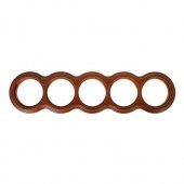 Рамка 5 местная, восьмерка, дуб коричневый О35ДК Salvador