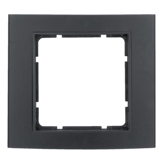 Дизайнерская рамка 1 местная, черный/антрацитовый, алюминий, 10113005 Berker, серия B.3