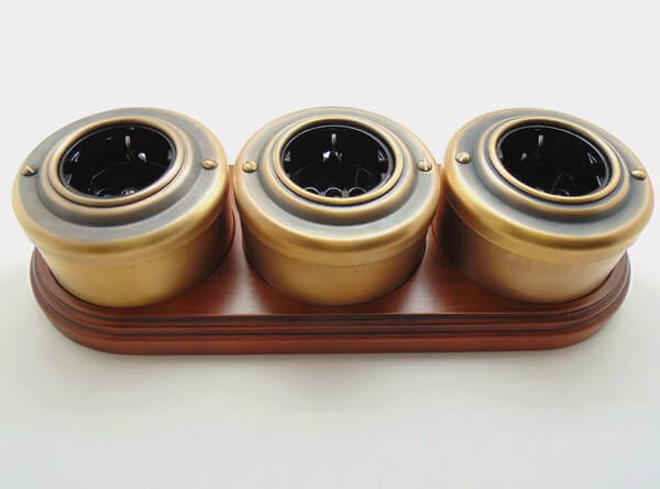 Подложка 3 местная, овал, "дуб почтенный", PE3OAK VINTAGE-BRASS Подложка 3 местная, овал, "дуб почтенный", PE3OAK VINTAGE-BRASS