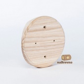 Накладка на бревно D240 мм. под распределительную коробку или светильник D115, ясень, KR2-240 naBrevno