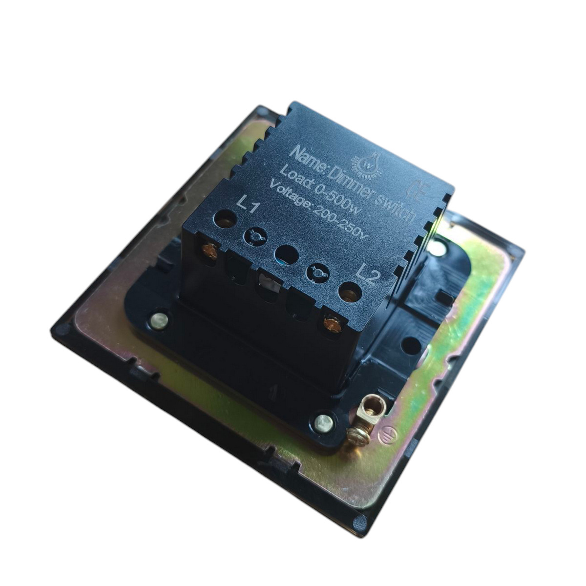 Дизайнерский выключатель диммер Aura Черный уголь, BAB1D Bonze Дизайнерский выключатель диммер Aura Черный уголь, BAB1D Bonze