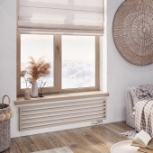 Дизайнерский радиатор Piazza 30 - 1400 Mandarino, алюминий