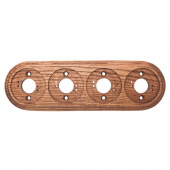 Накладка на бревно 240 мм. 4 местная, ясень в масле, ОМРФМ4-240 DecoWood