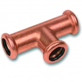 Тройник (переходник) для труб D2*35 и 28 мм., медь, ТП1-2/35/28б KW