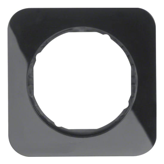 Дизайнерская рамка 1 местная, черный, глянцевый, 10112145 Berker, серия R.1