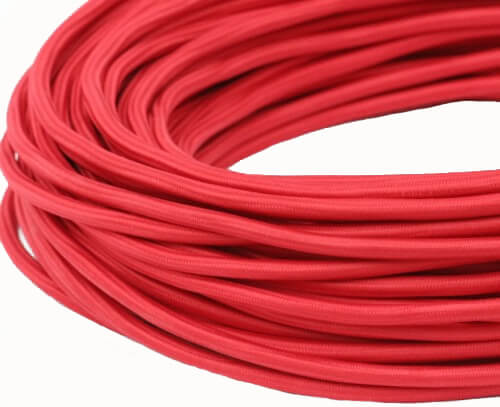 Ретро кабель круглый электрический (50м) 3*2.5, красный, серия Loft, Interior Electric