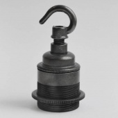 Патрон для ретро лампы с кольцом и крюком 76/1 ETZ+7069Z состаренная бронза S. Lilley & Son