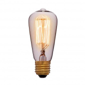 Ретро лампа накаливания ST48 F2, E27, золотая, 053-600 Sun Lumen
