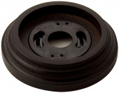 Рамка 1 местная с пластиковой вставкой, черная, 080-002-CH (KM) SUN-LUMEN