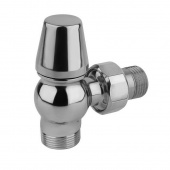 Ретро вентиль запорный угловой для радиатора 3/4" хром V33420B Сarlo Poletti