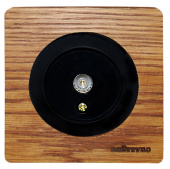 Розетка антенная TV, дуб в масле+черный, ROC1-DO/1E21101303 Ruwel