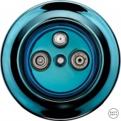 Ретро розетка TV/R/SAT синий металлик PEAZGsTVb Katy Paty