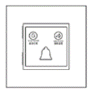 Дизайнерский выключатель Не беспокоить / Подождать / Убрать Aura Никель браш, BANHDNDPCDB Bonze