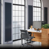 Дизайнерский радиатор Piazza 40 - 2000 Mandarino, алюминий