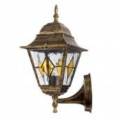 Ретро бра уличное Berlin, черный, золотистый, A1011AL-1BN Arte Lamp